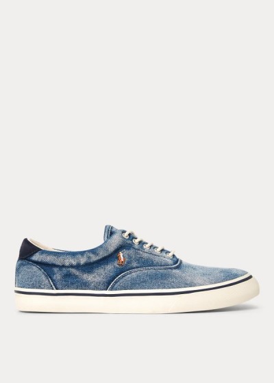 Polo Ralph Lauren Thorton Denim Sneakers Herre Danmark (ZVRMH4928)